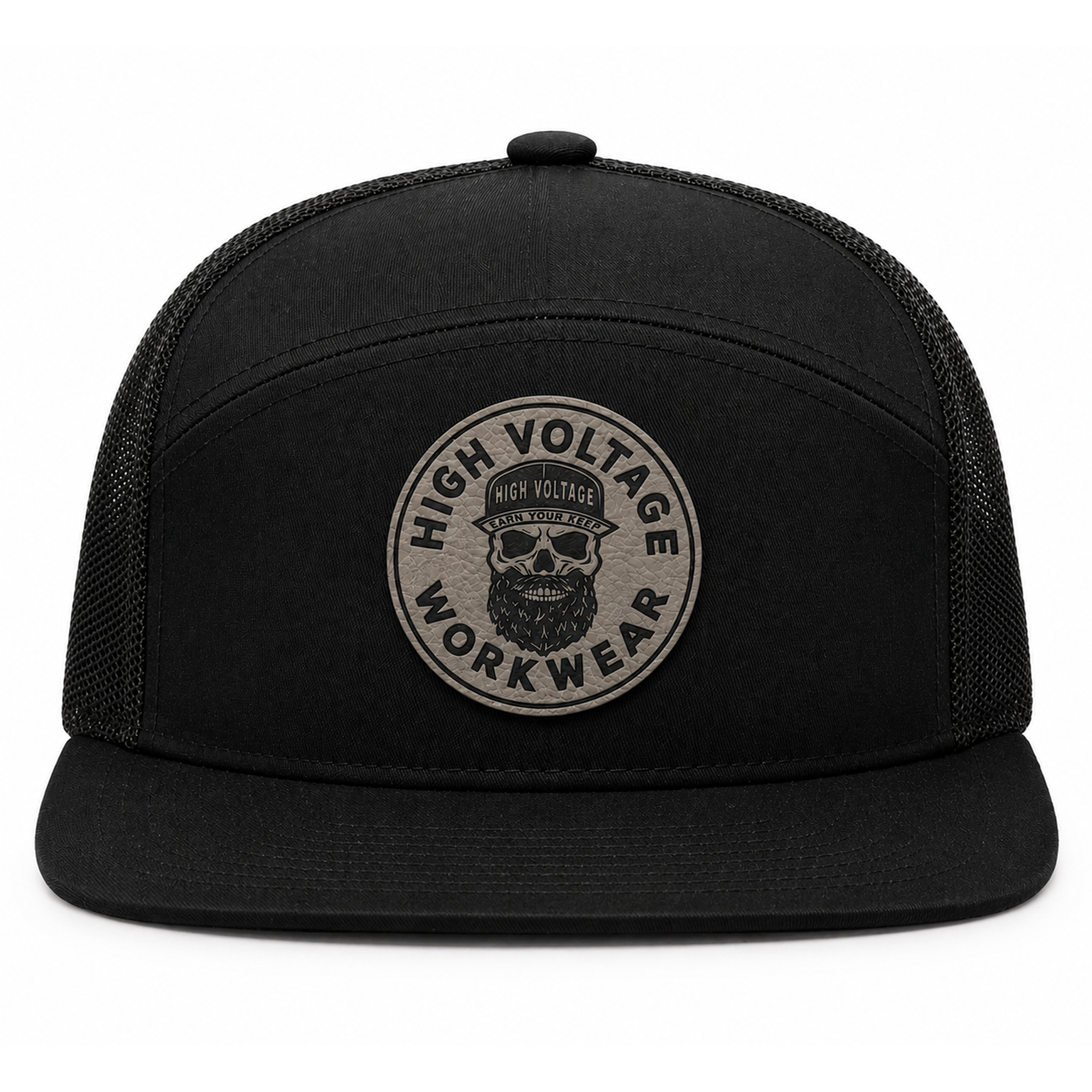 HV 7 Panel Hat Black/ Black