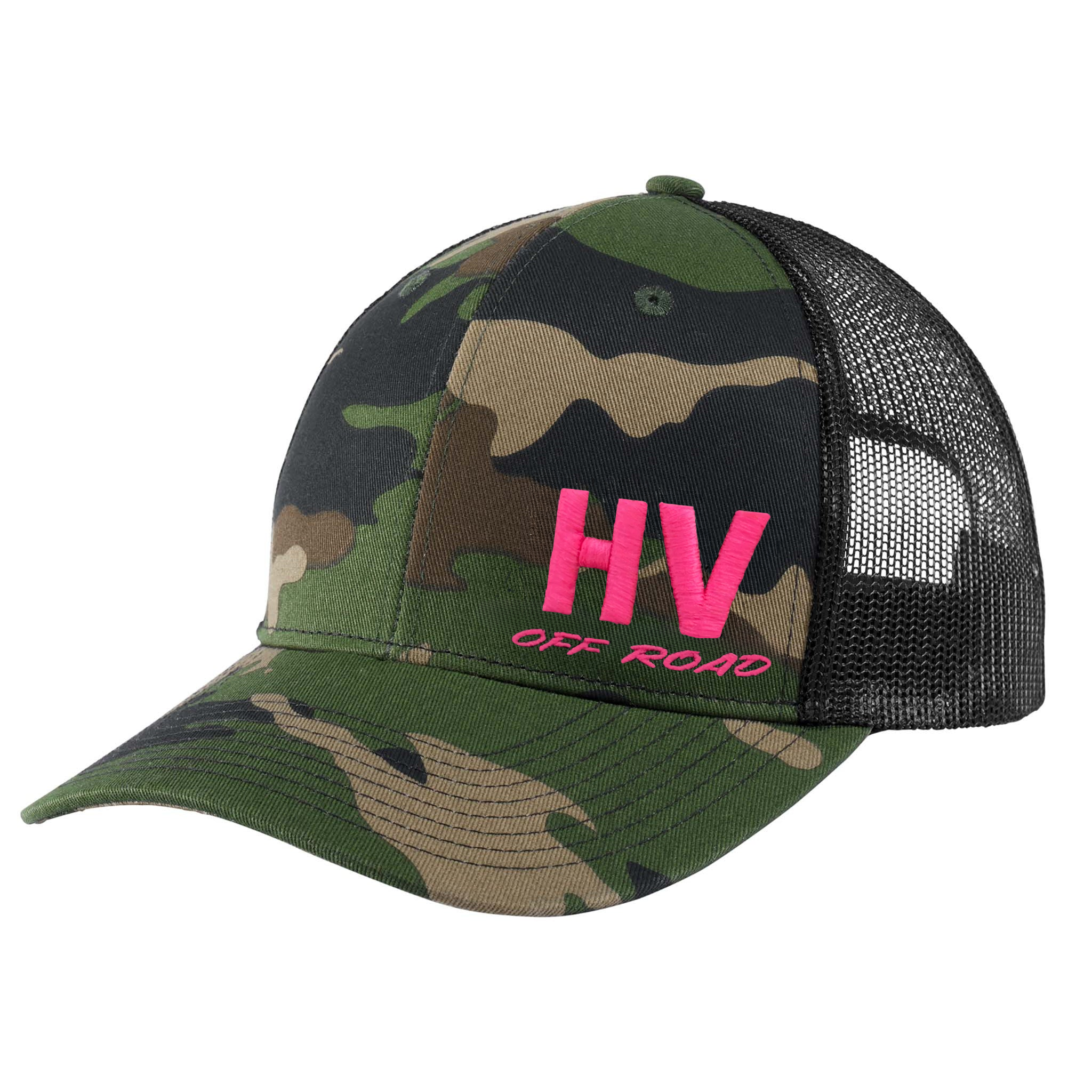HV Camo 3D Logo Hat Pink