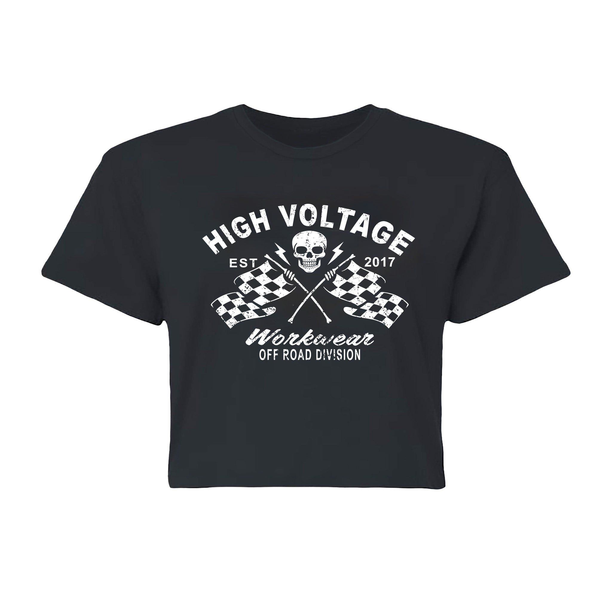 Racing Flags Crop Tee