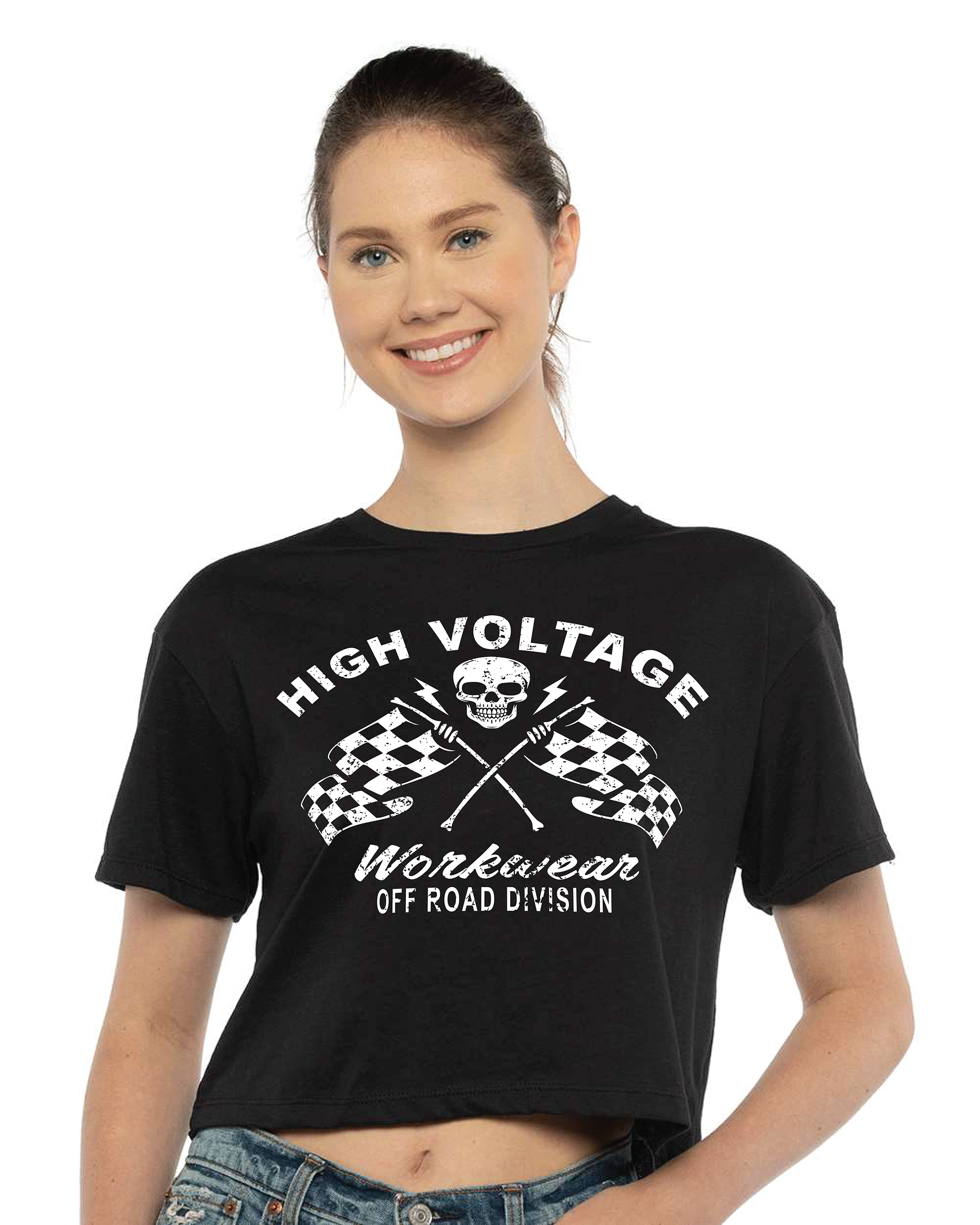 Racing Flags Crop Tee